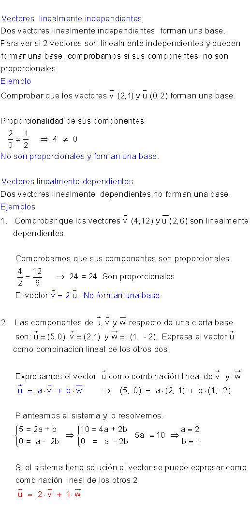 Ejercicios producto escalar