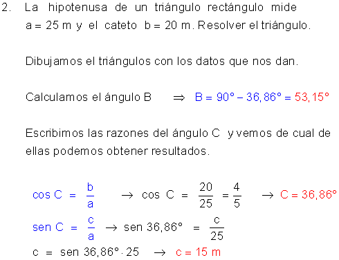 Problemas trigonometría