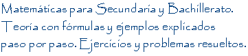 Matemáticas ESO