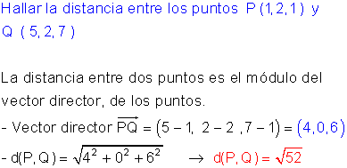 Distancias espacio