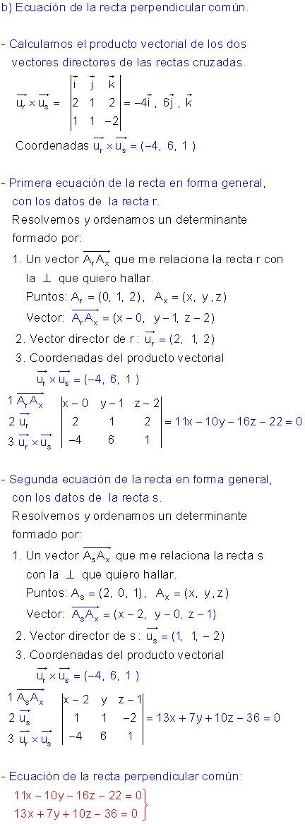 Posiciones rectas espacio