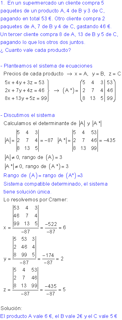 Sistemas homogéneos.