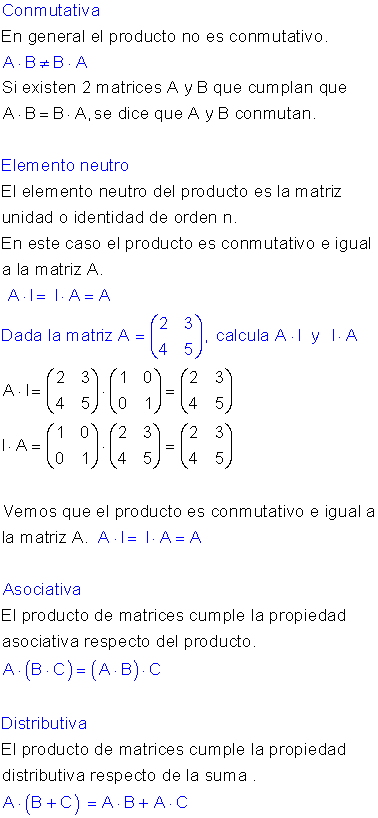 Operaciones con matrices